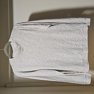 Banana Republic White Gray Shirt Long Sleeves Small